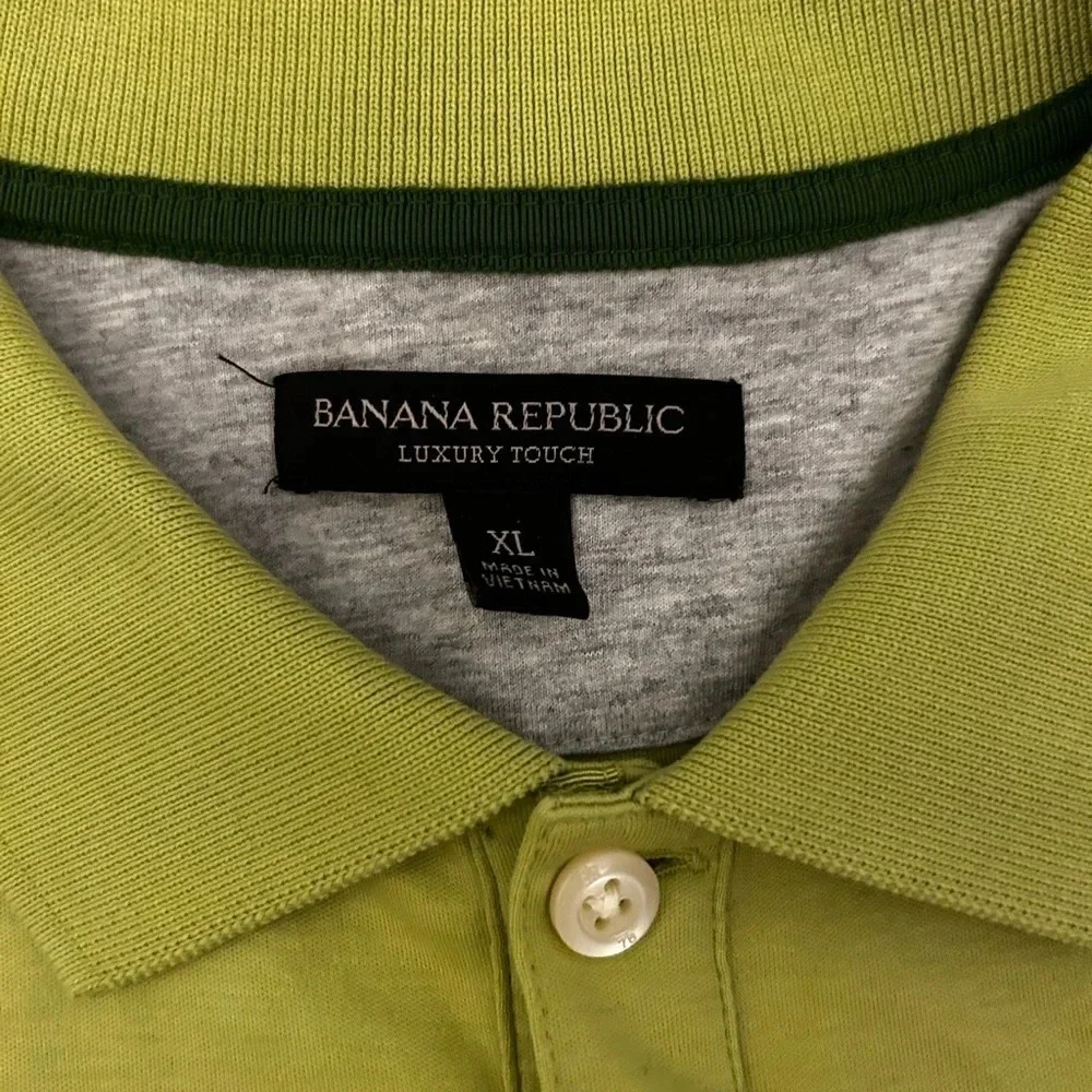Green polo shirt
